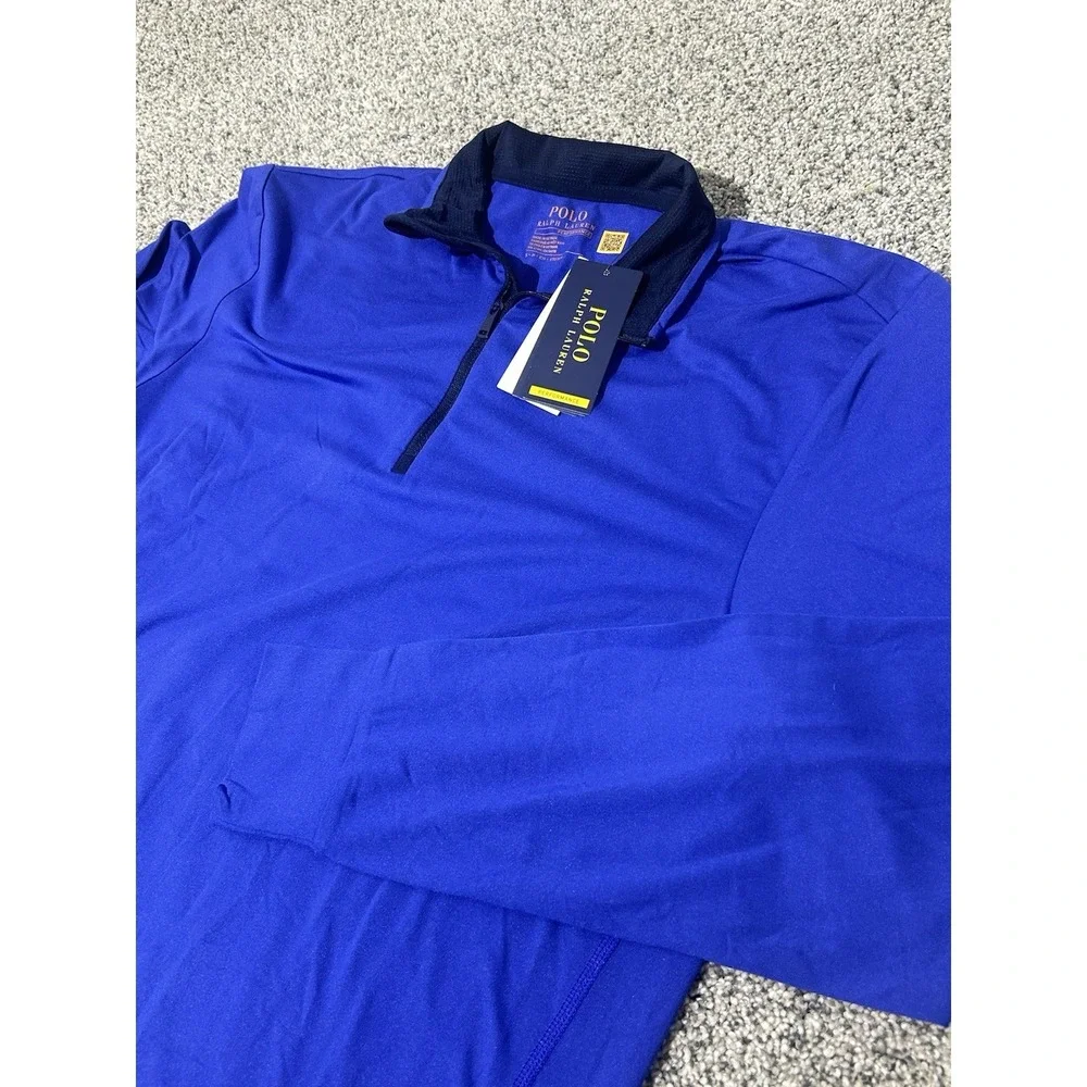 Polo Ralph Lauren Performance Golf‎ 1/4 Zip Pullover Blue Men's Size Small $125